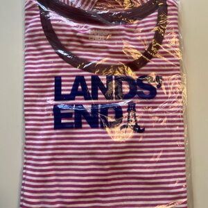 NWT Lands' End Long Sleeve Cotton Crewneck